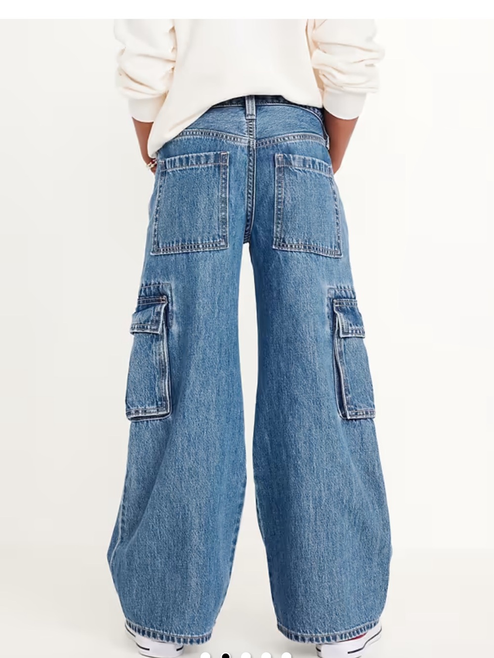 High-Waisted Super Baggy Wide-Leg Cargo Jeans for Girls
Old navy - Picture 2 of 6